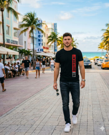 Be Different Printed Black T-Shirt for Men | Bold Streetwear Style